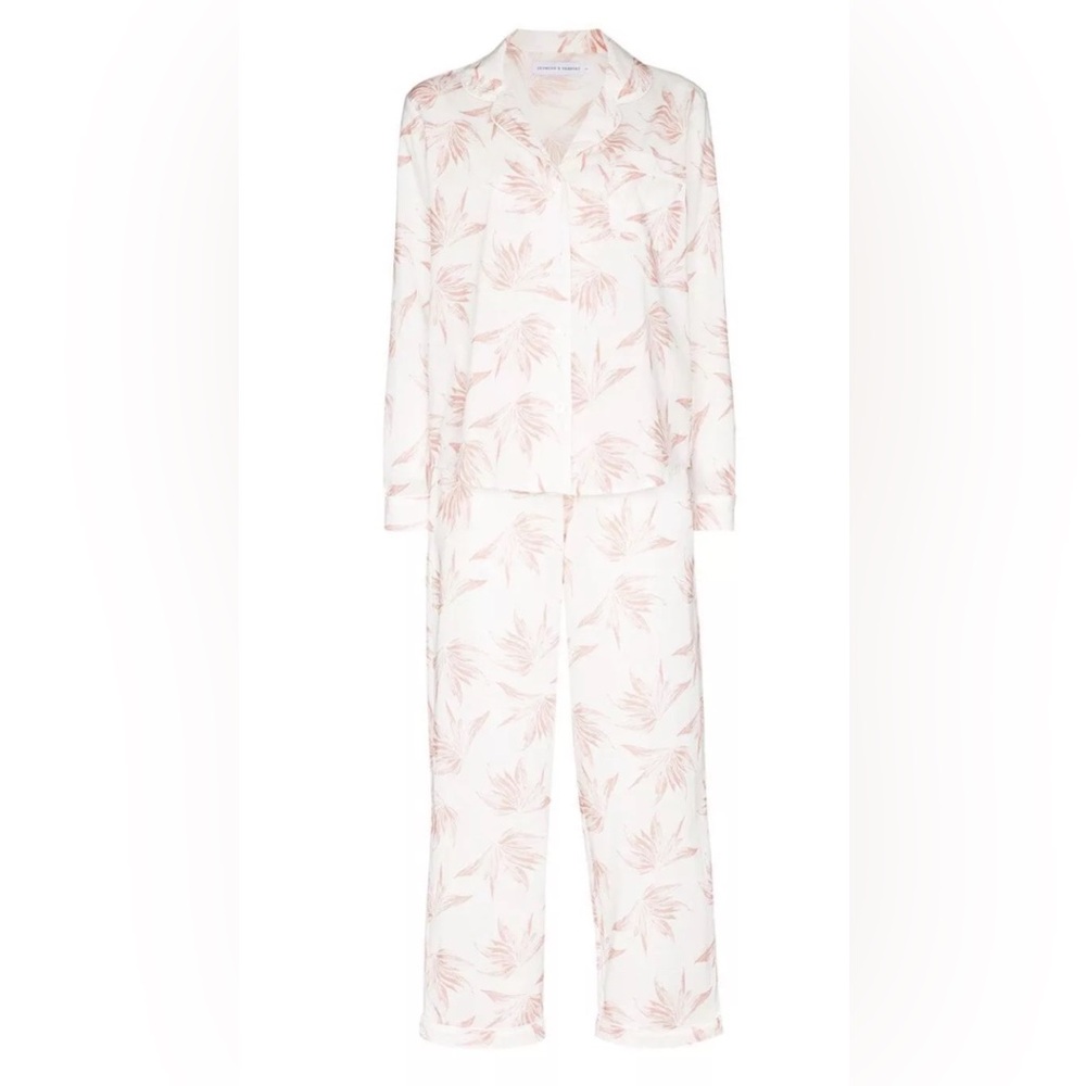 Desmond & Dempsey ‘Deia’ Cotton Pajama Set NWT Sz XS $210 Mother’s Day!